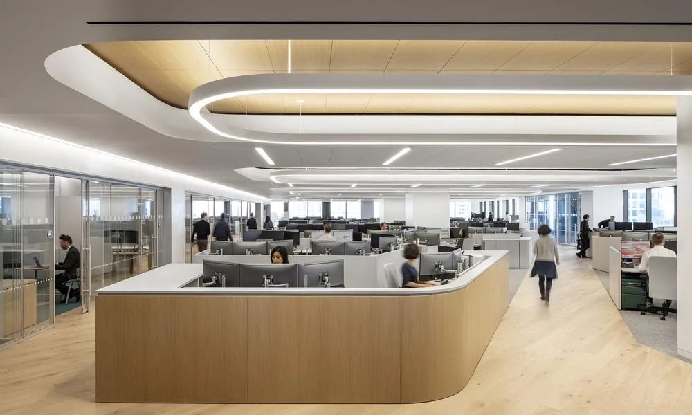 金融服务公司纽约总部：办公家具定制×办公环境设计打造轻奢科技老钱风