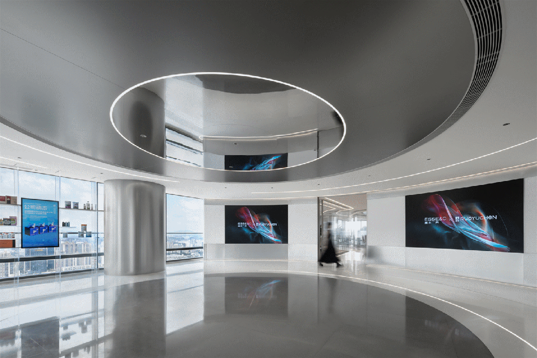 若羽臣广州总部办公空间是时尚先锋与艺术科技结的标杆